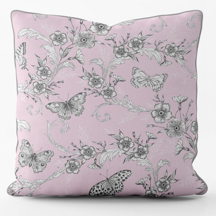 Trailing Butterfly Light Pink - House Of Turnowsky Cushion