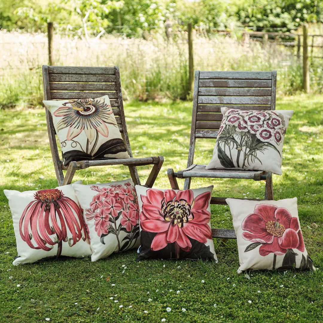 Helianthus - Botanical Outdoor Cushion - Handmade Cushions UK - WeLoveCushions