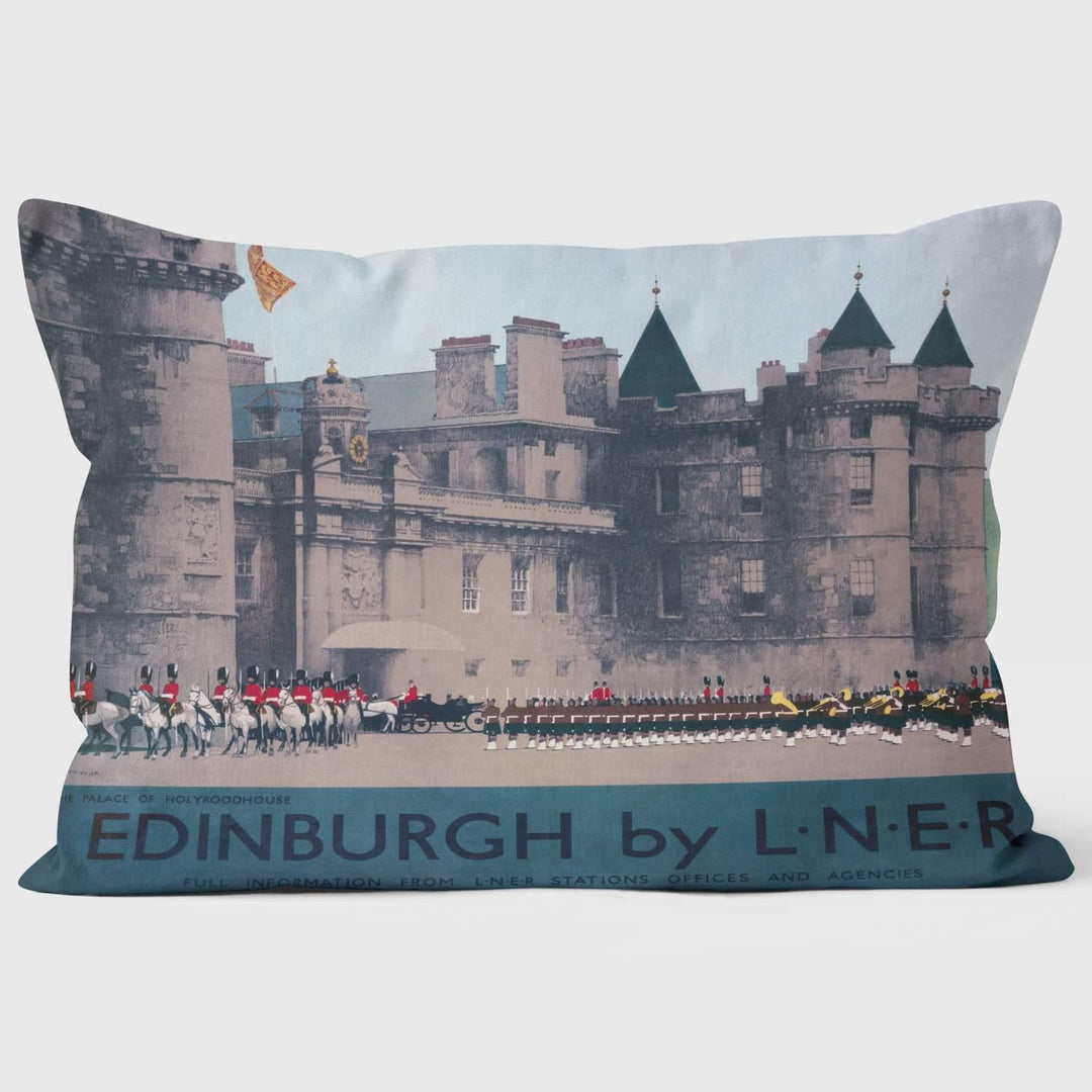 Holyroodhouse Edinburgh LNER 1930 - National Railway Museum Cushion - Handmade Cushions UK - WeLoveCushions