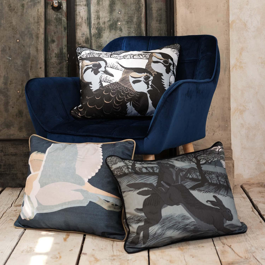 Hunting Barn Owl - Robert Gillmor Cushion - Handmade Cushions UK - WeLoveCushions