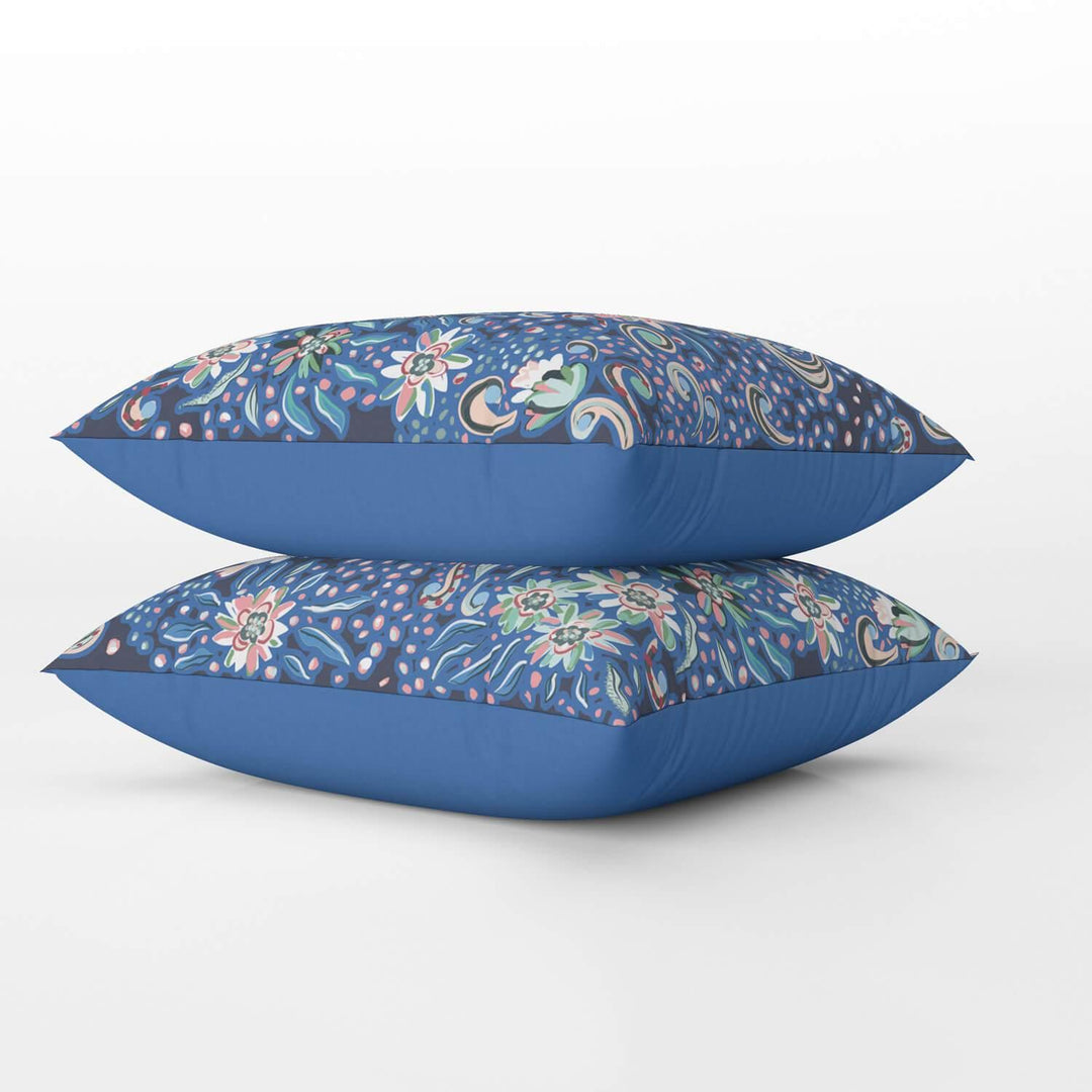 Indian Dreams ( Blue) - Funky Art Cushion - Bellissima - House Of Turnowsky Pillows - Handmade Cushions UK - WeLoveCushions