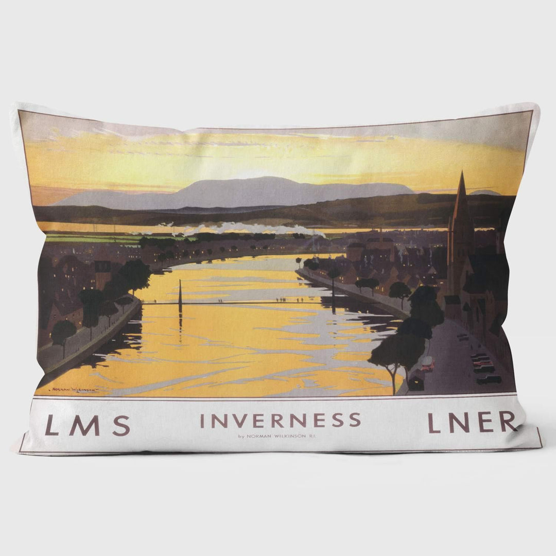 Inverness - National Railway Museum Cushion - Handmade Cushions UK - WeLoveCushions