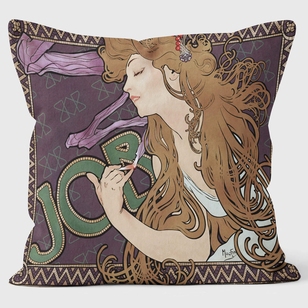 Job Girl Art Deco - Art Print Cushion - Handmade Cushions UK - WeLoveCushions