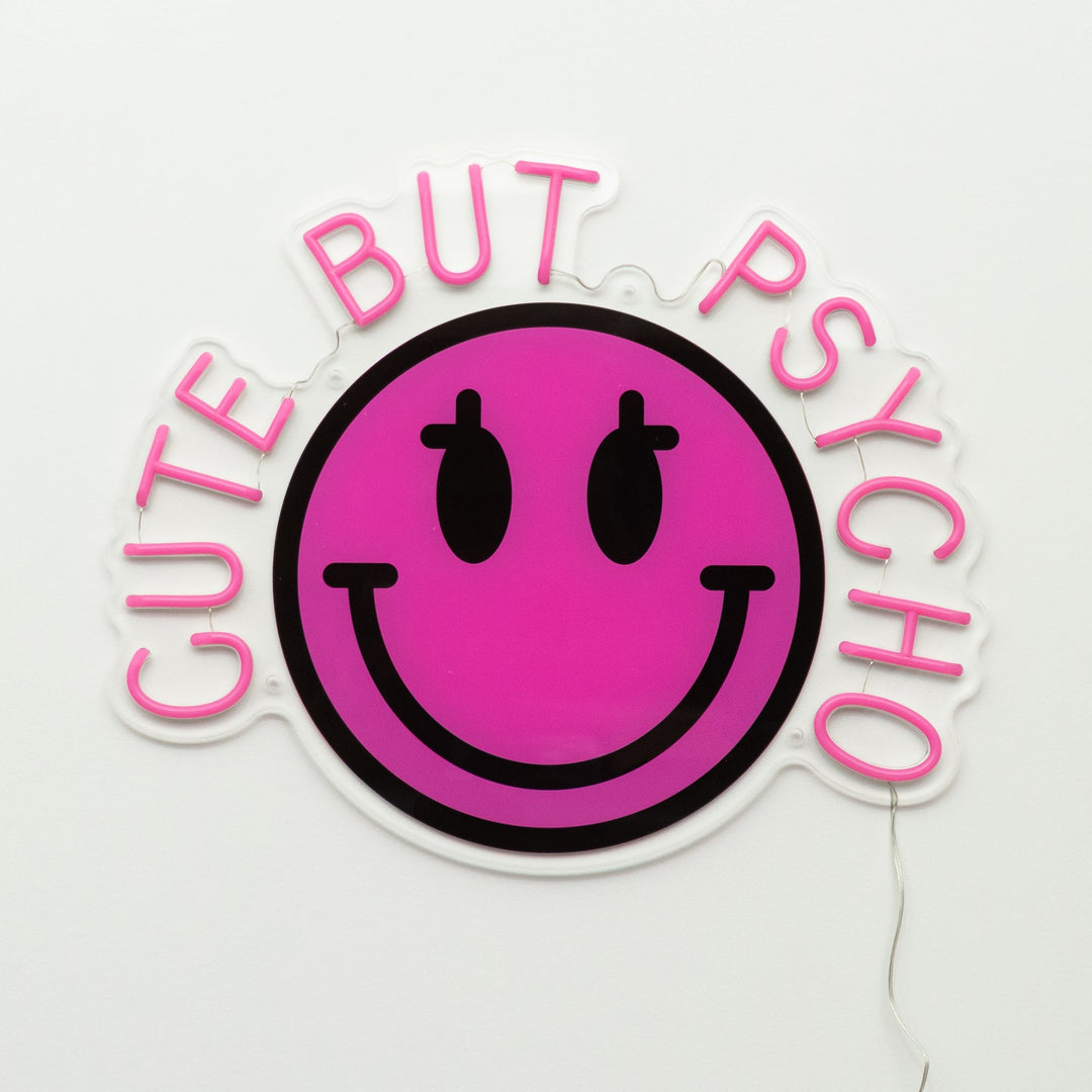 Cute But Psycho: S.W.Smiley LED Neon Wall Sign