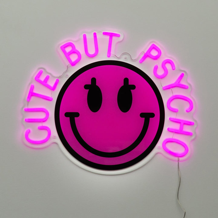 Cute But Psycho: S.W.Smiley LED Neon Wall Sign