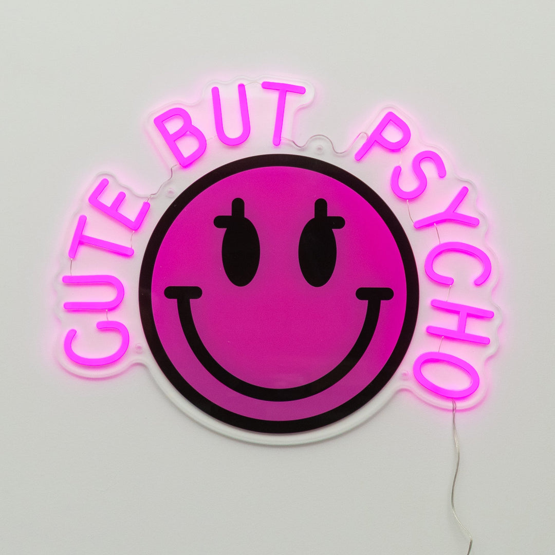 Cute But Psycho: S.W.Smiley LED Neon Wall Sign