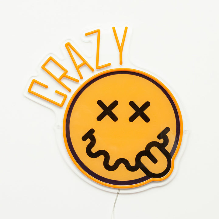 Crazy S.W. Smiley LED Neon Wall Sign