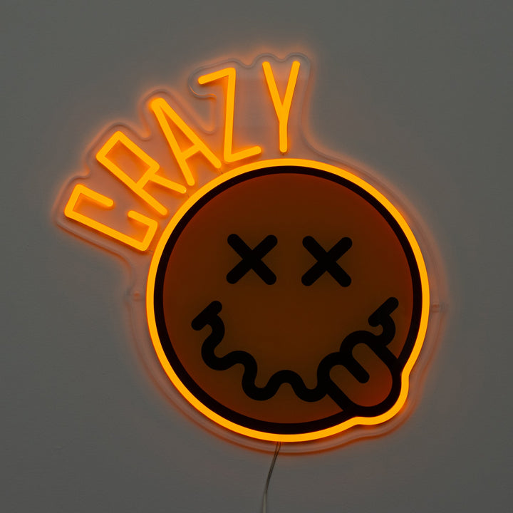 Crazy S.W. Smiley LED Neon Wall Sign