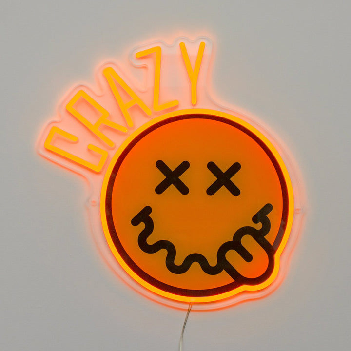 Crazy S.W. Smiley LED Neon Wall Sign