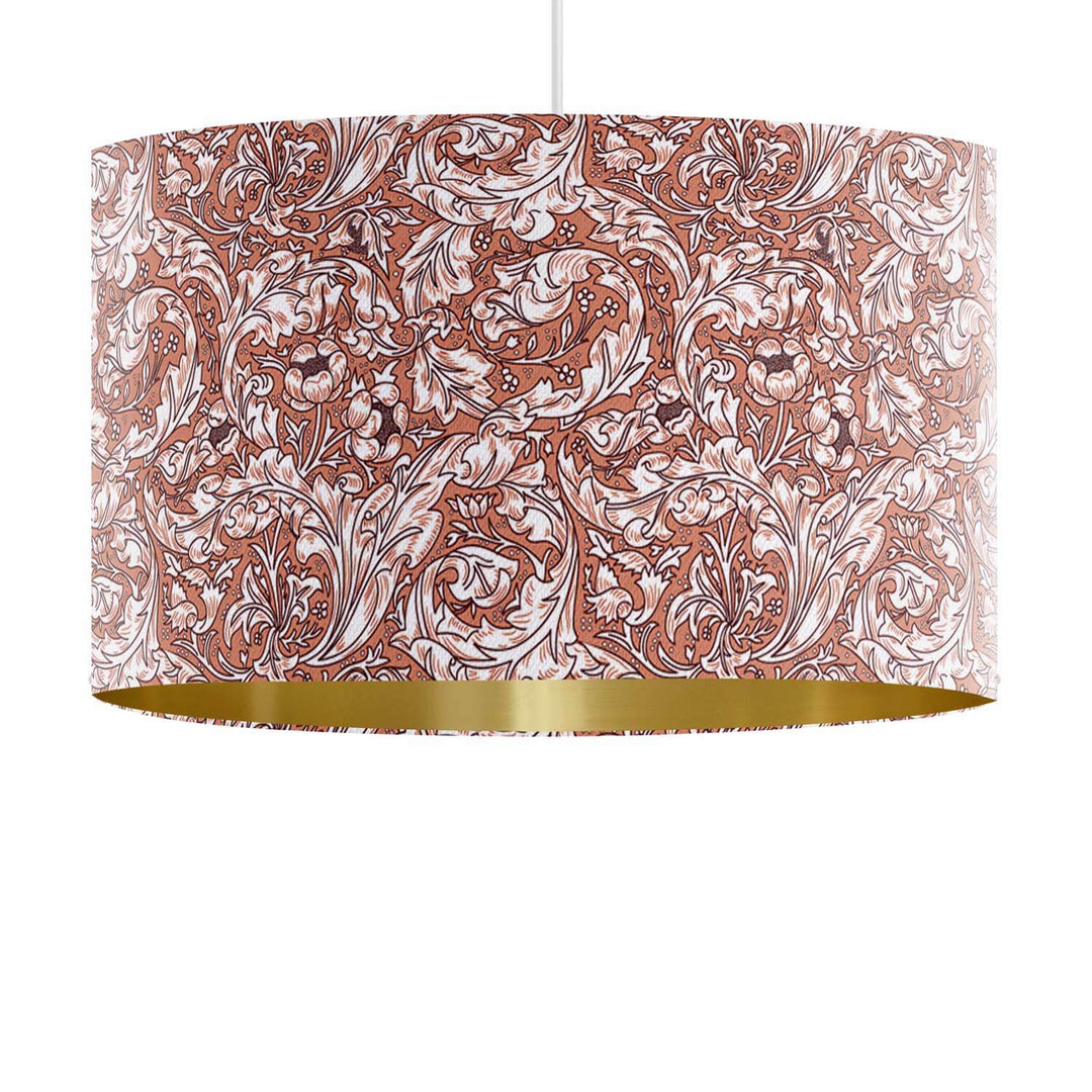 Bachelor's Buttons Dark Peach  - William Morris Gallery Lampshade