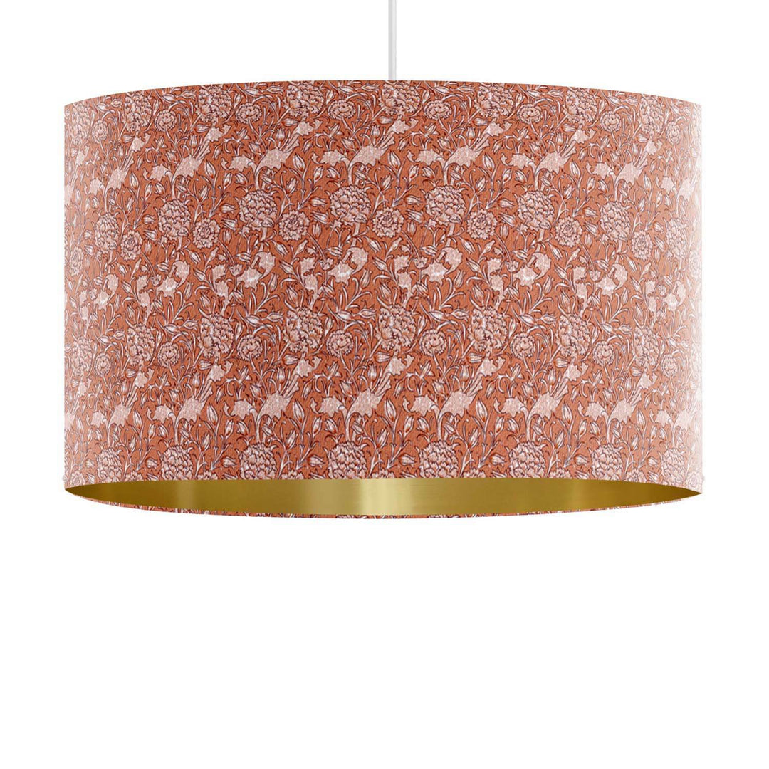 Tulip Dark Peach - William Morris Lampshade