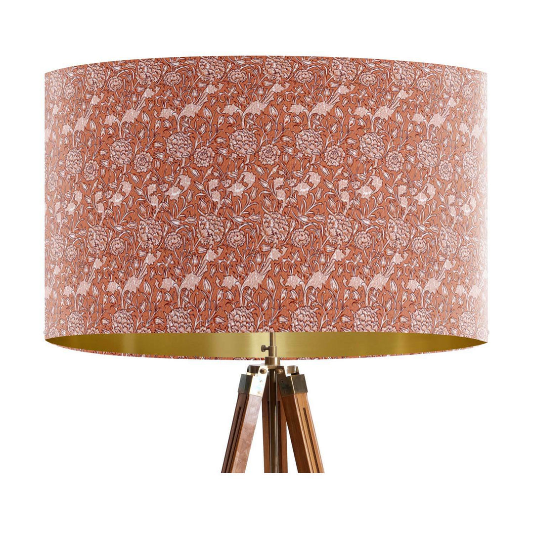 Tulip Dark Peach - William Morris Lampshade