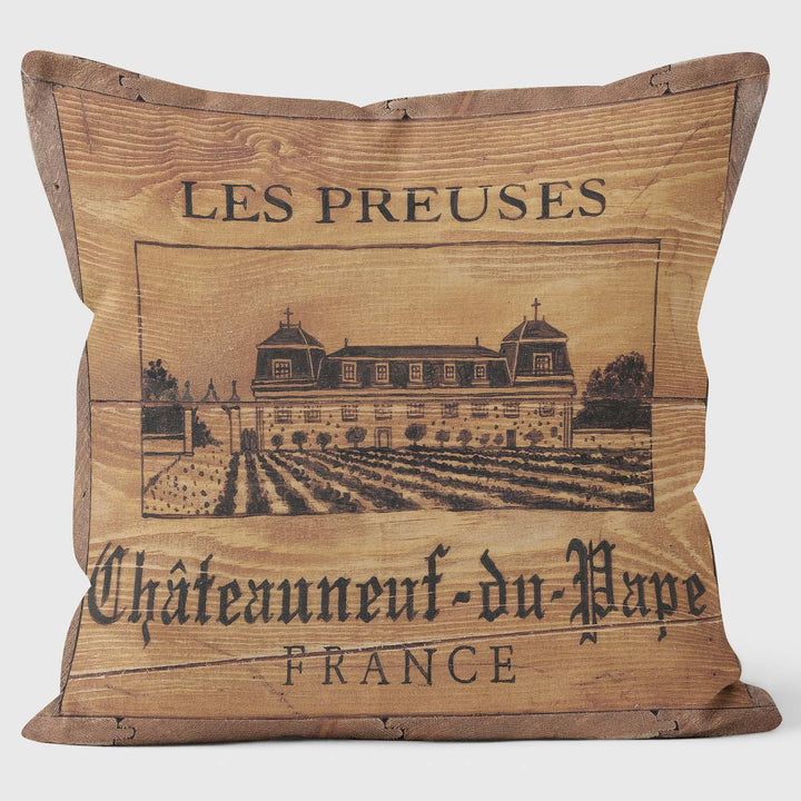 Les Preuses - Martin Wiscombe - Wine Beer Art Cushions - Handmade Cushions UK - WeLoveCushions