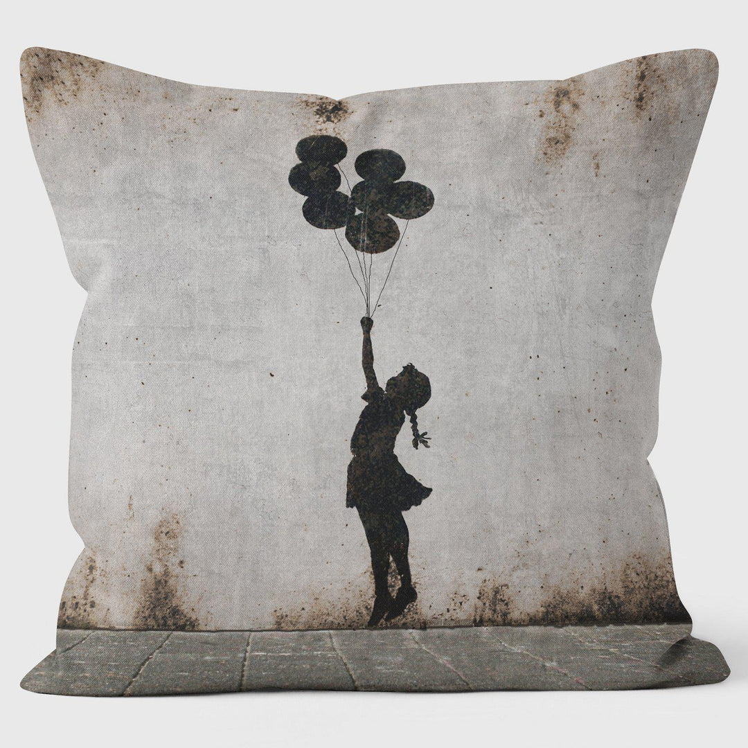 Loads Balloon - Banksy Inspired - Graffiti Art Cushion - Handmade Cushions UK - WeLoveCushions