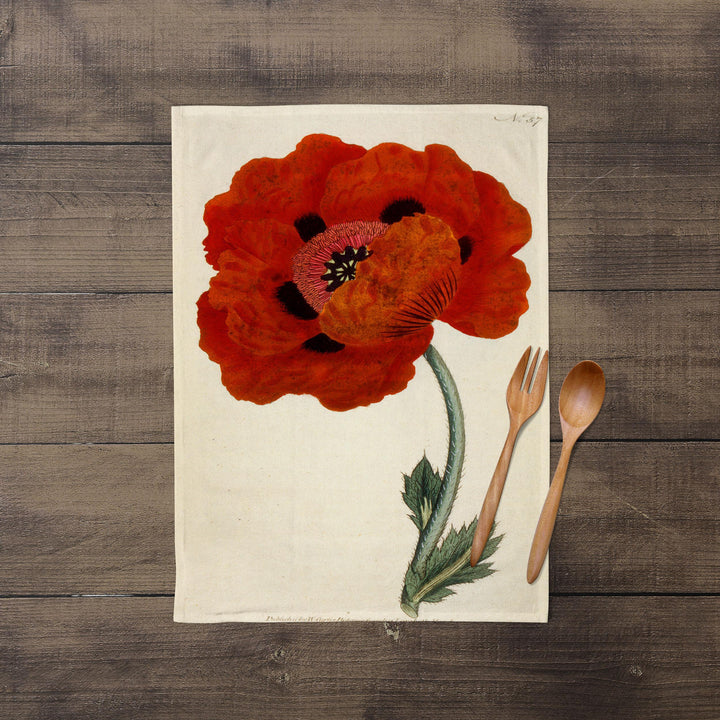 Eastern Poppy - Botanical Tea Towel