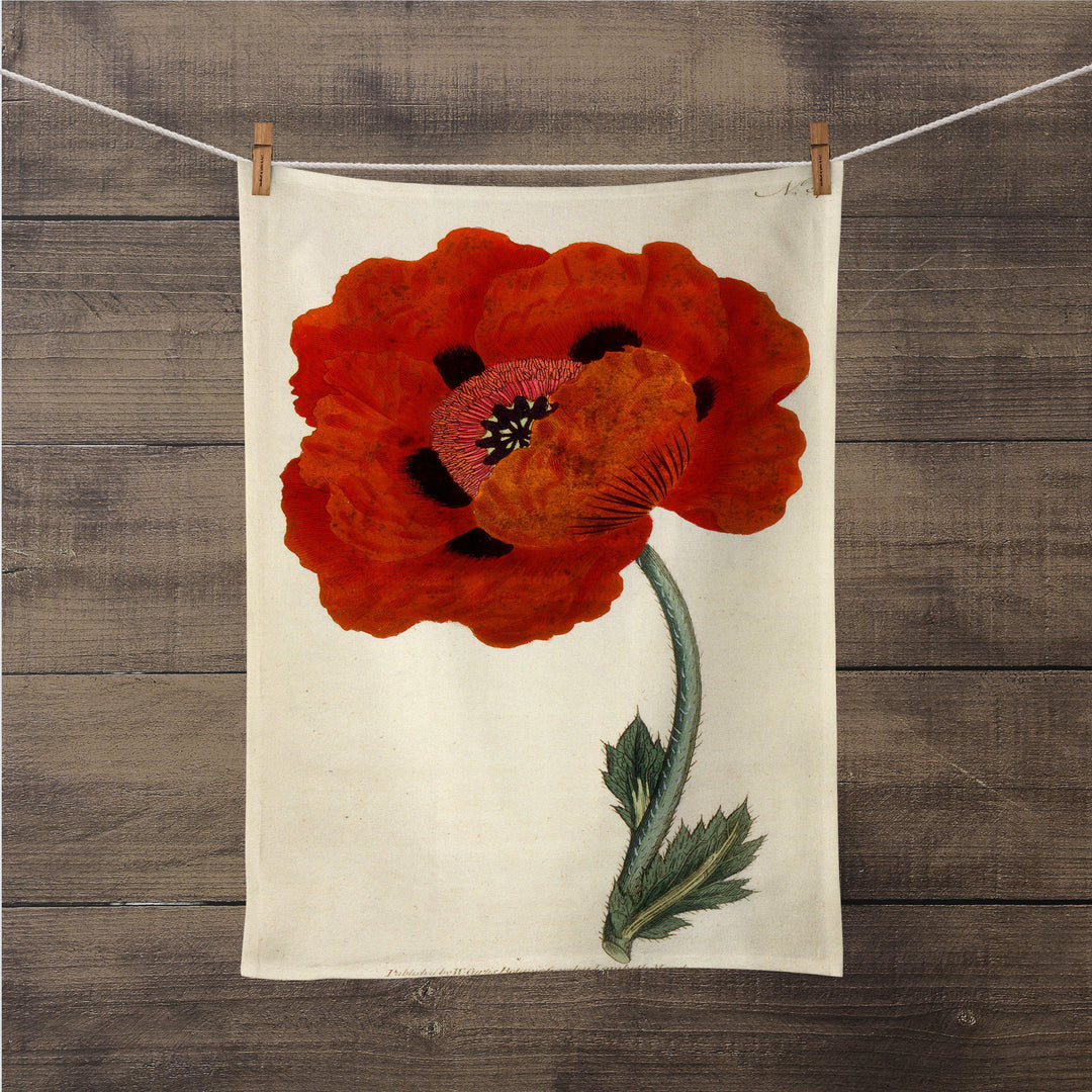 Eastern Poppy - Botanical Tea Towel