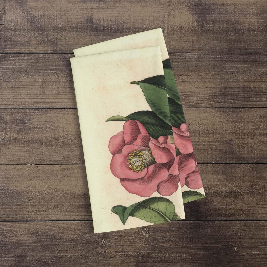 Rose Camelia - Botanical Tea Towel