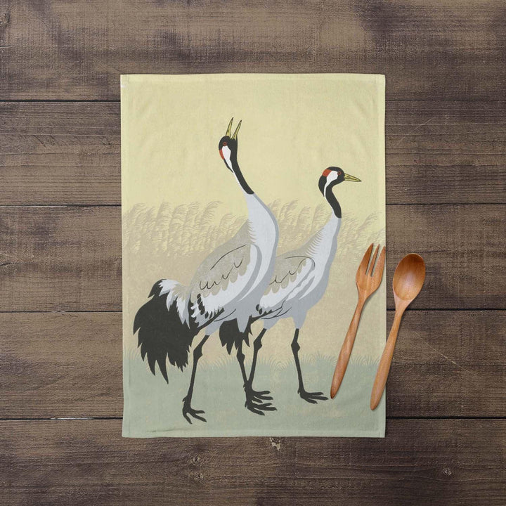 Norfolk Cranes - Robert Gillmor Tea Towel