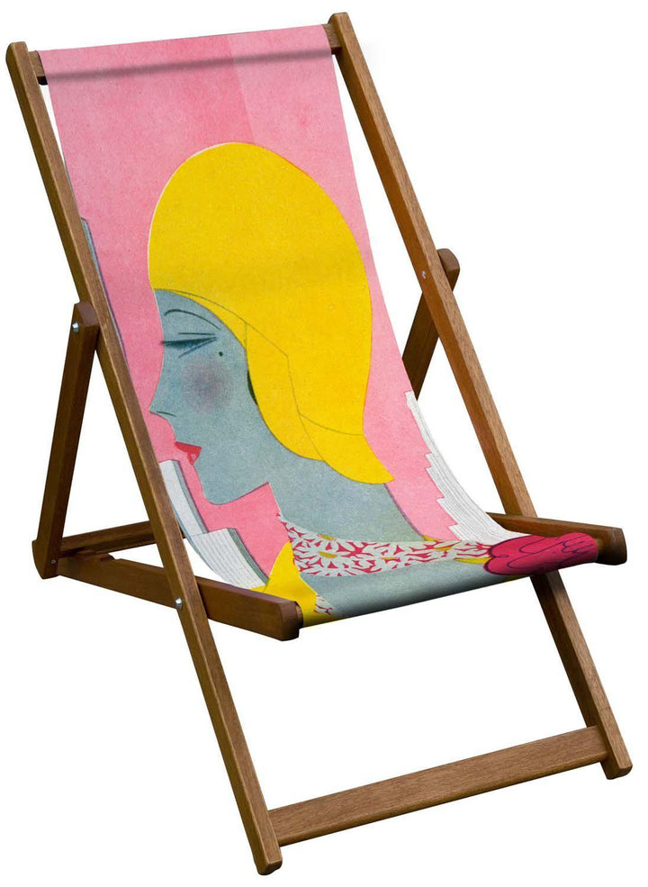 Yellow Cloche Hat - Art Deco Fashion Deckchair