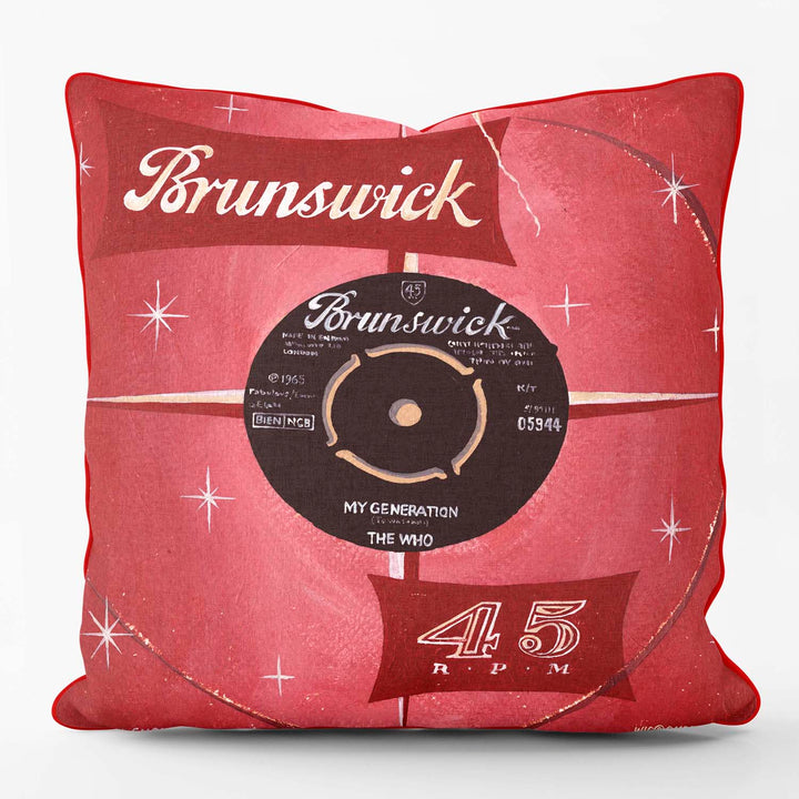 My Generation Brunswick 45rpm - Martin Wiscombe - Classic Vinyl Cushion