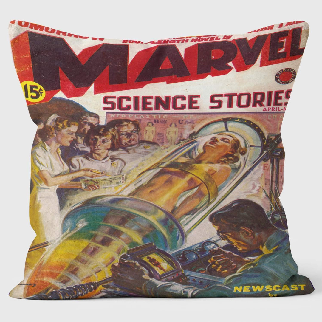 Marvel Science Stories - Pulp Fiction Cushion - Handmade Cushions UK - WeLoveCushions