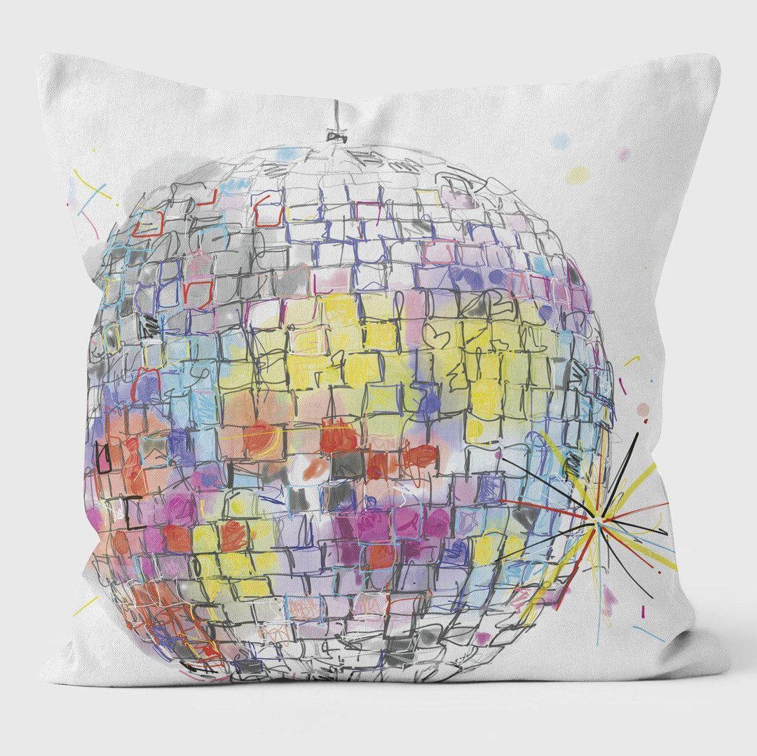 Mirrorball Dreamer - Sarah Thornton Cushion - Handmade Cushions UK - WeLoveCushions