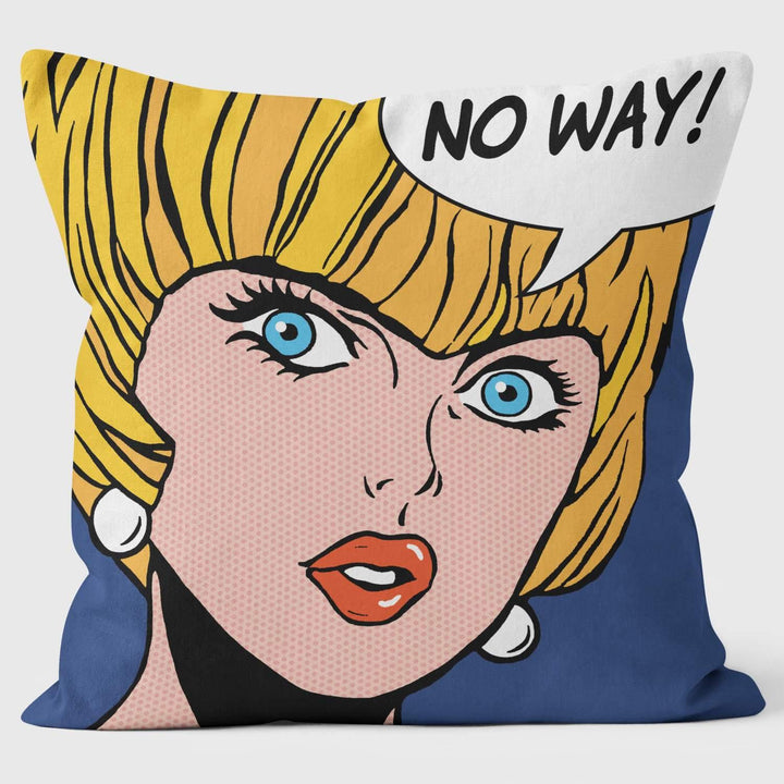 No Way - Youngerman Art Cushions - Handmade Cushions UK - WeLoveCushions