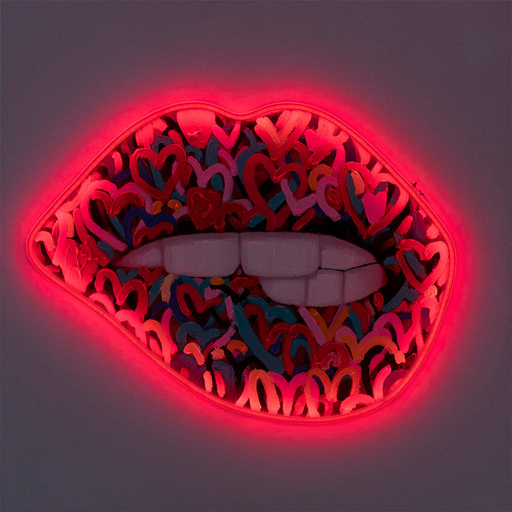 Wall Painting (LED Neon) - Mouth - Locomocean Ltd