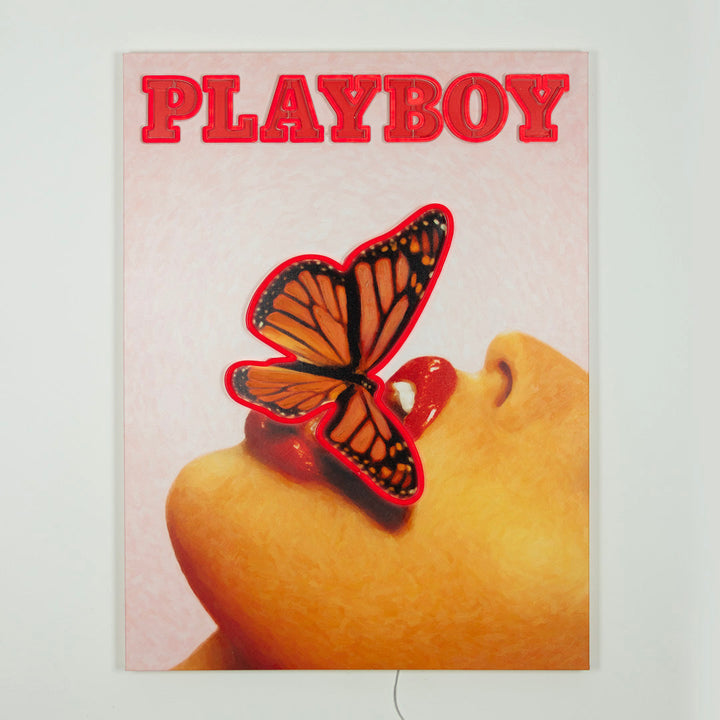 Playboy X Locomocean   Butterfly Cover (LED Neon) product image shown in a home or gift setting