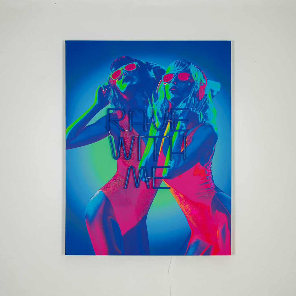 Wall Painting (LED Neon) - Rave With Me - Locomocean Ltd