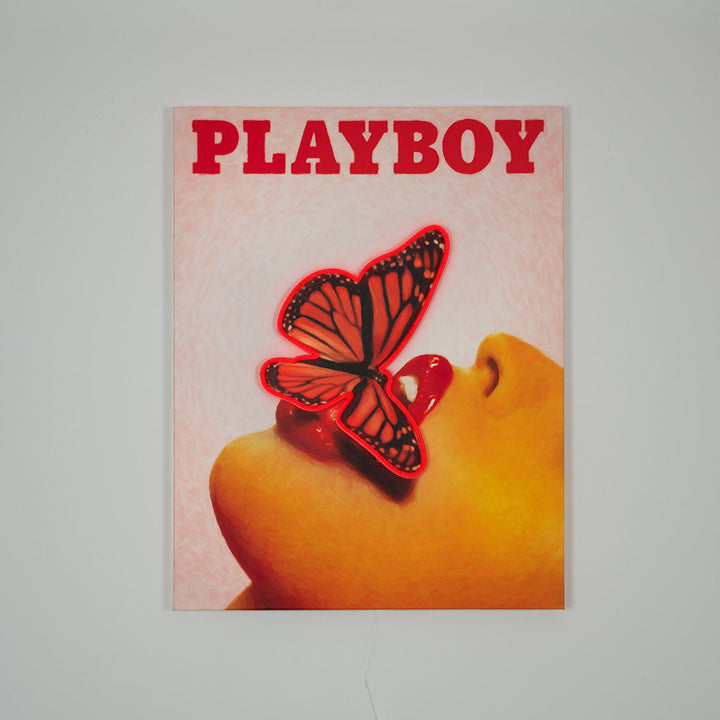 Playboy X Locomocean   Butterfly Cover (LED Neon) product image shown in a home or gift setting