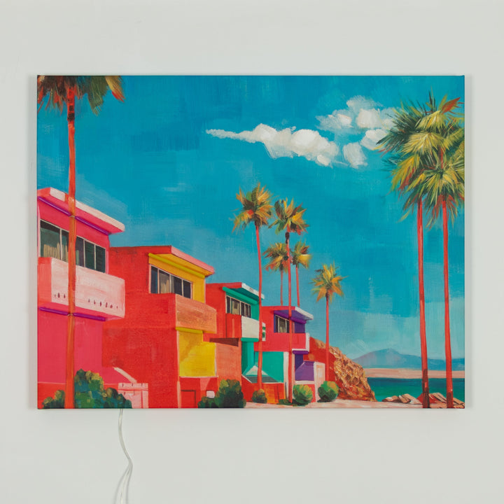 Summer Breeze LED Neon Canvas Art
