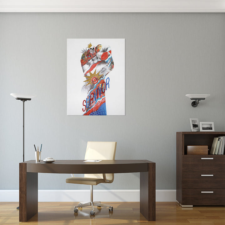 Survivor Wall Artwork   LED Neon product image shown in a home or gift setting