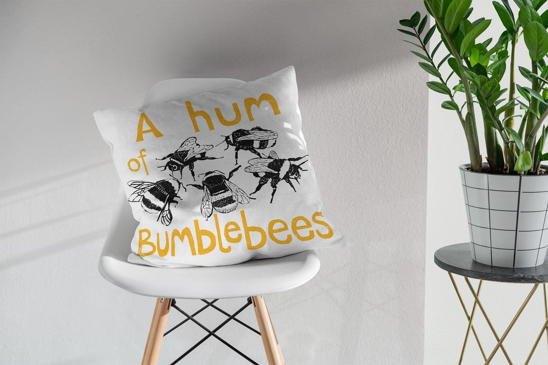 Hum of Bumblebees - Collective Noun Cushion