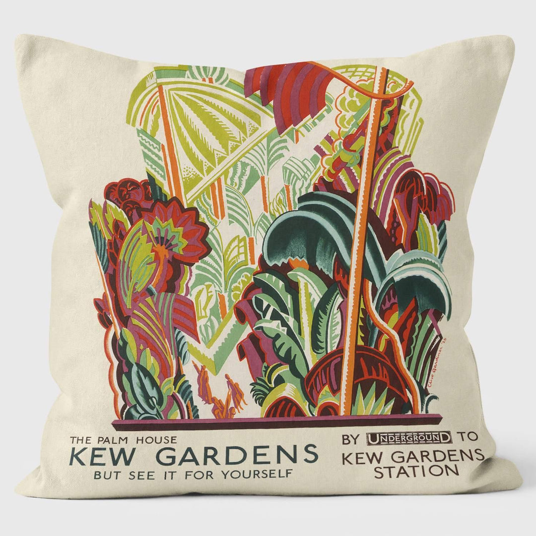 Palm House - London Transport Cushion - Handmade Cushions UK - WeLoveCushions