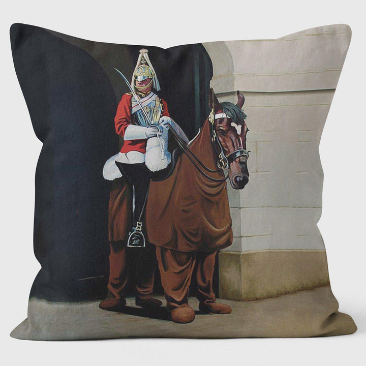 Pantomine Parade - Banksy Inspired - Graffiti Art Cushion - Handmade Cushions UK - WeLoveCushions