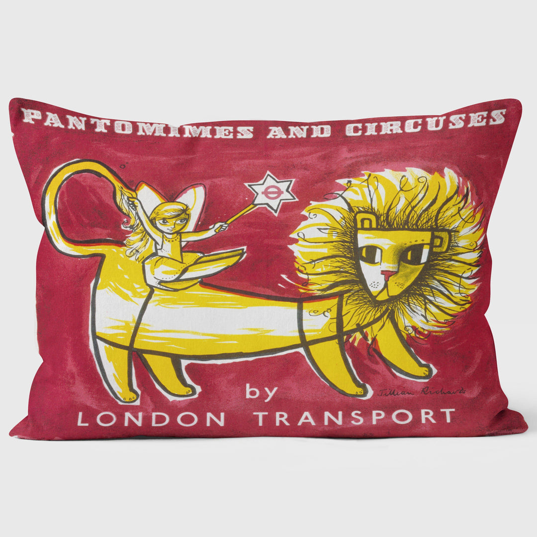 Pantomines - London Transport Cushion - Handmade Cushions UK - WeLoveCushions