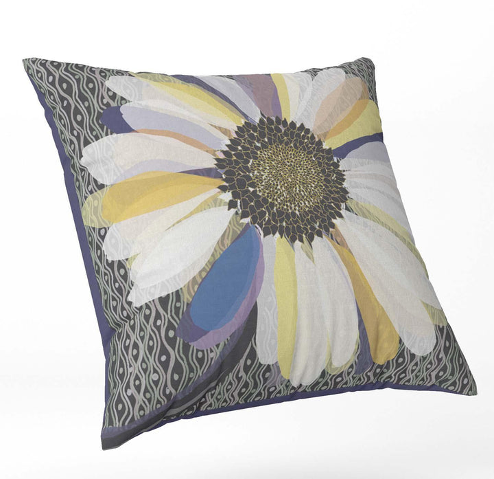 Patchwork Daisy - Funky Art Cushion - FOG - House Of Turnowsky Pillows - Handmade Cushions UK - WeLoveCushions