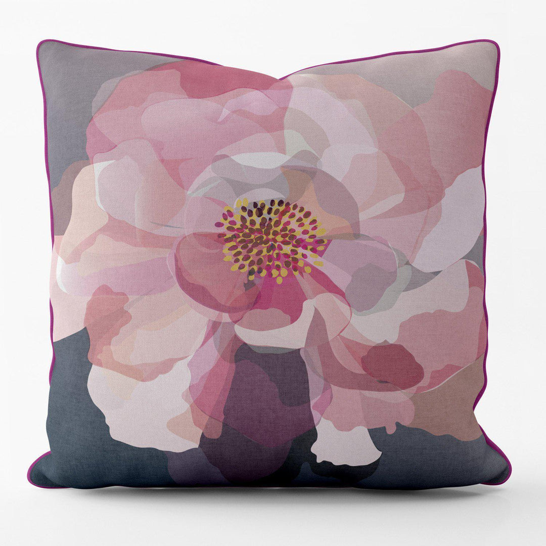 Patchwork Rose (Pale Pink) - Funky Art Cushion - FOG - House Of Turnowsky Pillows - Handmade Cushions UK - WeLoveCushions