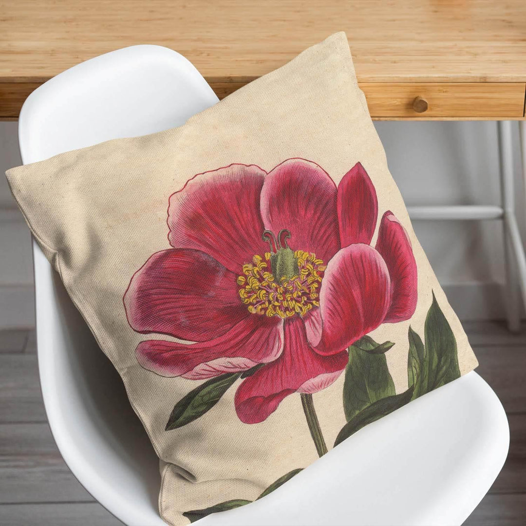 Peony - Botanical Cushion - Handmade Cushions UK - WeLoveCushions