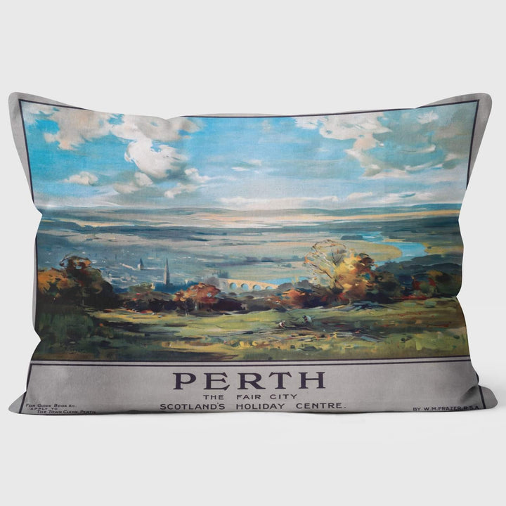 Perth" The Fair City" - National Railway Museum Cushion - Handmade Cushions UK - WeLoveCushions