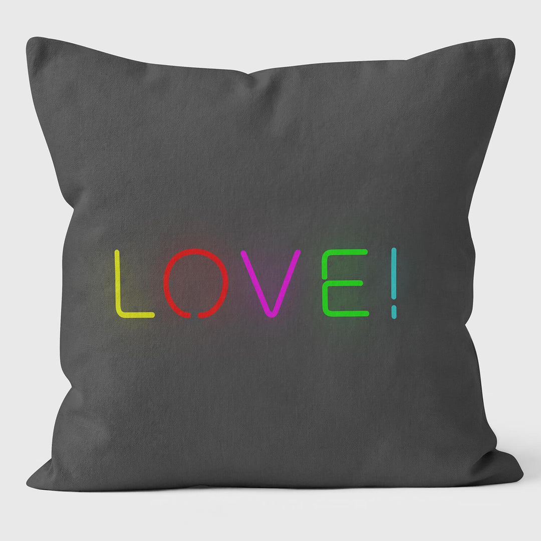 Pop Aganda Neon - LOVE! - Cushions - Handmade Cushions UK - WeLoveCushions