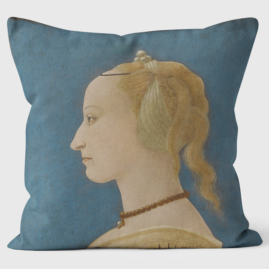 Portrait of a Lady - Alesso Baldovinetti‰۪s -National Gallery Cushion - Handmade Cushions UK - WeLoveCushions