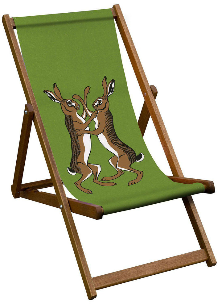 Round One Boxing Hare - Robert Gillmor Deckchair