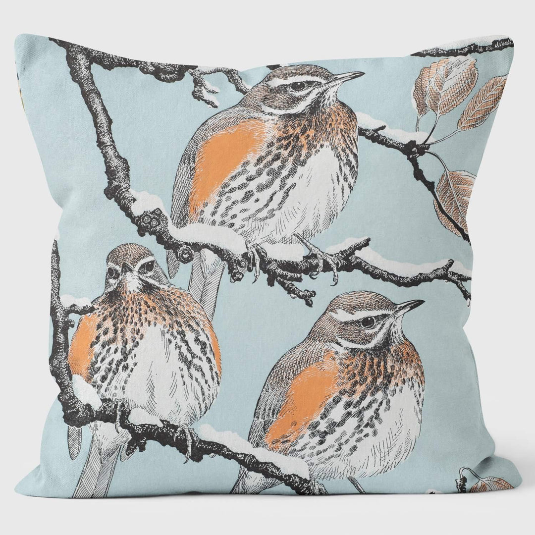 Redwings - Robert Gillmor Cushion - Handmade Cushions UK - WeLoveCushions