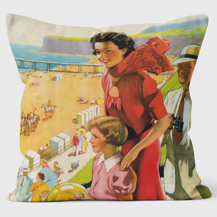 Saltburn Lady - LNER 1923-1947 - National Railway Museum Cushion - Handmade Cushions UK - WeLoveCushions