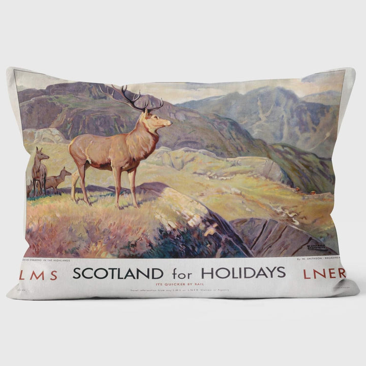 Scotland for Holidays - National Railway Museum Cushion - Handmade Cushions UK - WeLoveCushions