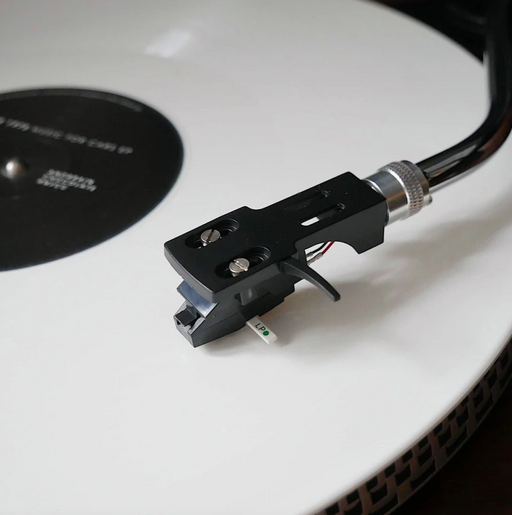 Black Camden Bluetooth Vinyl Record Turntable With Bookshelf Speakers by Steepletone