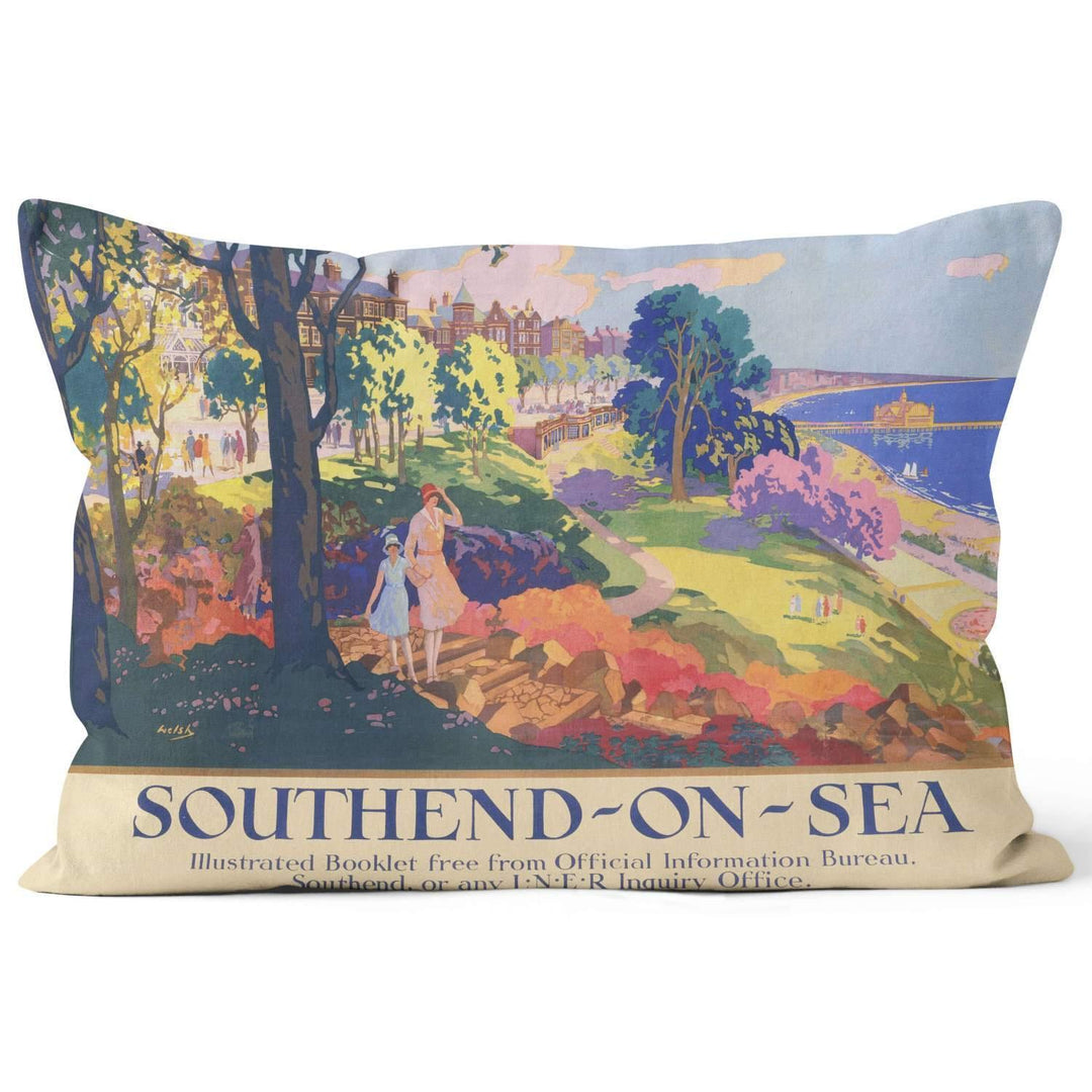 Southend-On-Sea - National Railways Museum Cushion - Handmade Cushions UK - WeLoveCushions