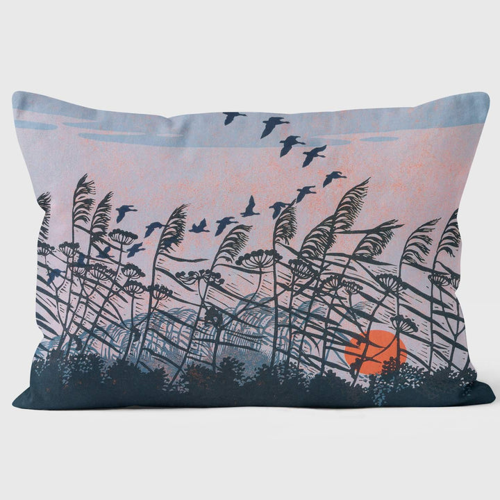 Sunset Flight - Robert Gillmor Cushion - Handmade Cushions UK - WeLoveCushions